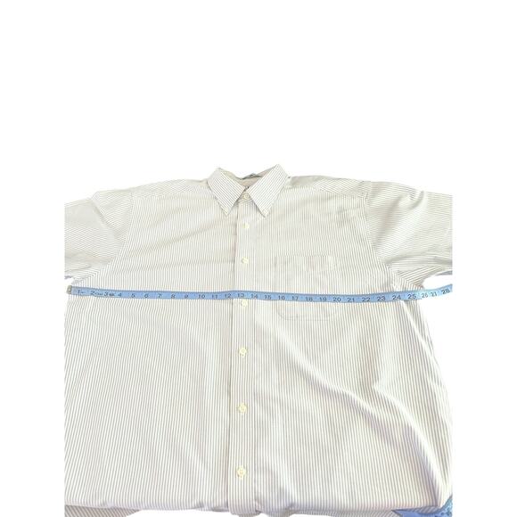 L.L. Bean Men's Striped Wrinkle Free Traditional Fit Button‎ Down Shirt Size 17R - Picture 9 of 11